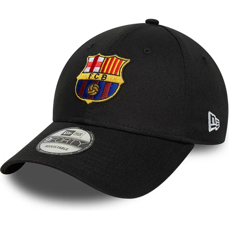 gorra-curva-negra-ajustable-de-fc-barcelona-laliga-9forty-core-de-new-era