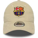 verstellbare-beige-fc-barcelona-laliga-9twenty-cord-cap-von-new-era