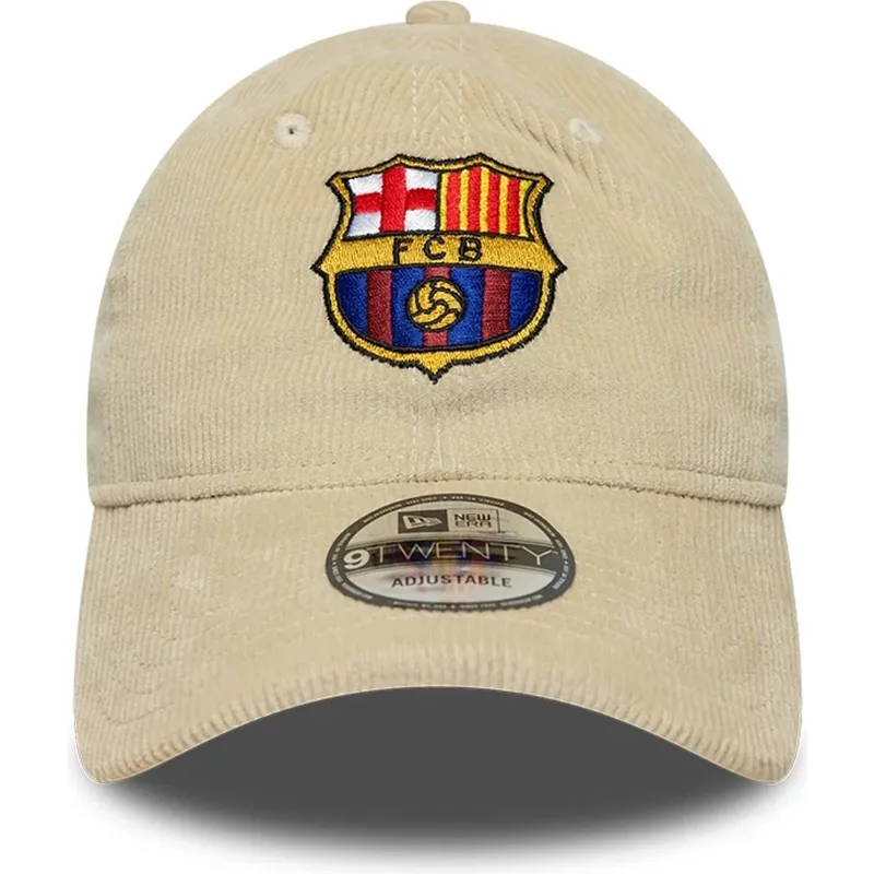 new-era-curved-brim-fc-barcelona-laliga-9twenty-cord-beige-adjustable-cap