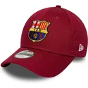 gorra-curva-roja-ajustable-para-nino-de-fc-barcelona-laliga-9forty-core-de-new-era