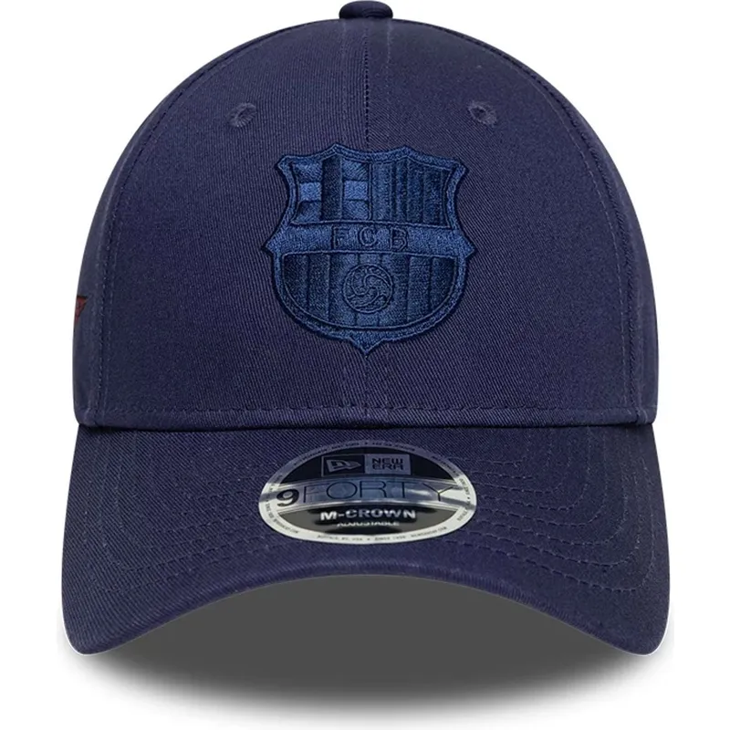 marineblaue-verstellbare-curved-cap-von-fc-barcelona-laliga-9forty-m-crown-graphic-von-new-era