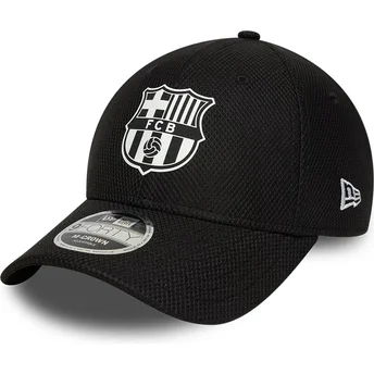 Schwarze Snapback-Kappe mit gebogenem Schirm FC Barcelona LALIGA 9FORTY M-Crown Diamond Era von New Era