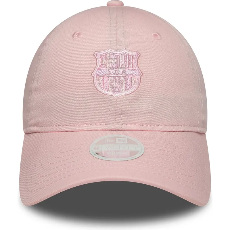 verstellbare-rosa-gebogene-kappe-fur-damen-mit-rosa-logo-des-fc-barcelona-laliga-9twenty-von-new-era