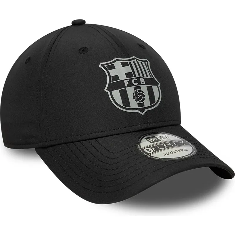 verstellbare-schwarze-fc-barcelona-laliga-9forty-reflective-kappe-von-new-era