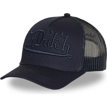 Sapkák ívelt sötétkék snapback EMB01 Von Dutch