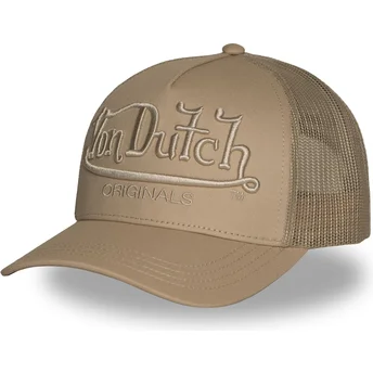 Sapkák ívelt barna snapback EMB02 Von Dutch