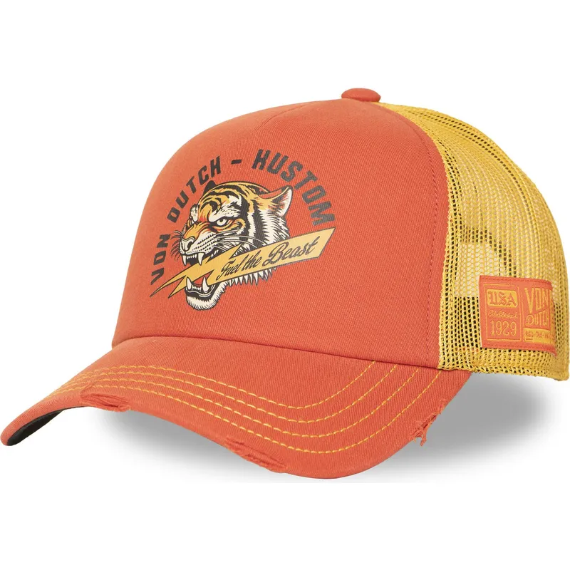 von-dutch-crew33-orange-and-yellow-trucker-hat