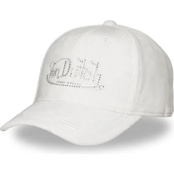 Cap ívelt бял регулируема лента Von Dutch
