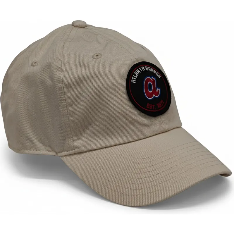 cap-ivelt-bezhov-reguliruema-lenta-club-unstructured-organic-cotton-atlanta-braves-mlb-nike