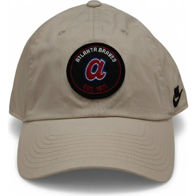 cap-ivelt-bezhov-reguliruema-lenta-club-unstructured-organic-cotton-atlanta-braves-mlb-nike