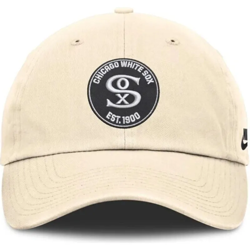 cap-ivelt-bezhov-reguliruema-lenta-club-unstructured-organic-cotton-chicago-white-sox-mlb-nike