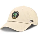 beige-bojd-justerbar-keps-club-unstructured-organic-cotton-fran-oakland-athletics-mlb-av-nike