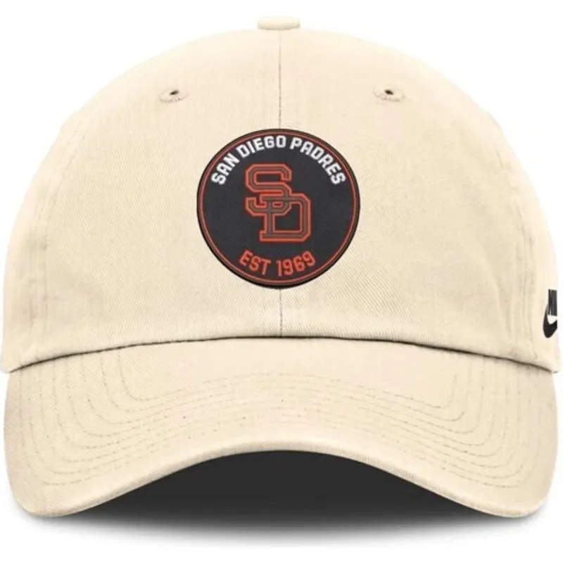 sapkak-ivelt-bezs-allithato-pant-club-unstructured-organic-cotton-san-diego-padres-mlb-nike