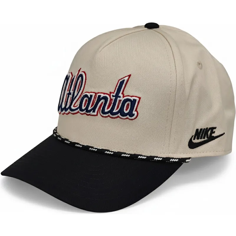 cap-ivelt-bezhov-snapbek-rise-structured-atlanta-braves-mlb-nike