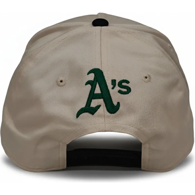 sapkak-ivelt-bezs-snapback-rise-structured-oakland-athletics-mlb-nike