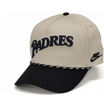 Sapkák ívelt bézs snapback Rise Structured San Diego Padres MLB Nike