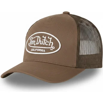 Gorra trucker marrón ajustable LOF B3 de Von Dutch