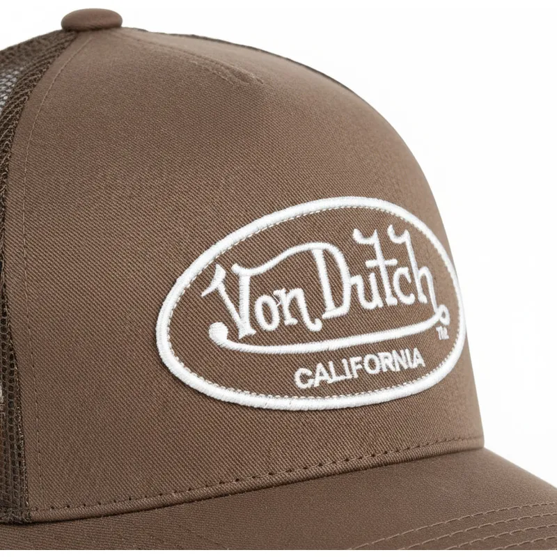 gorra-trucker-marron-ajustable-lof-b3-de-von-dutch