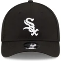 new-era-curved-brim-9forty-m-crown-player-replica-chicago-white-sox-mlb-black-snapback-cap