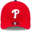 rote-gebogene-snapback-kappe-9forty-m-crown-player-replica-der-philadelphia-phillies-mlb-von-new-era