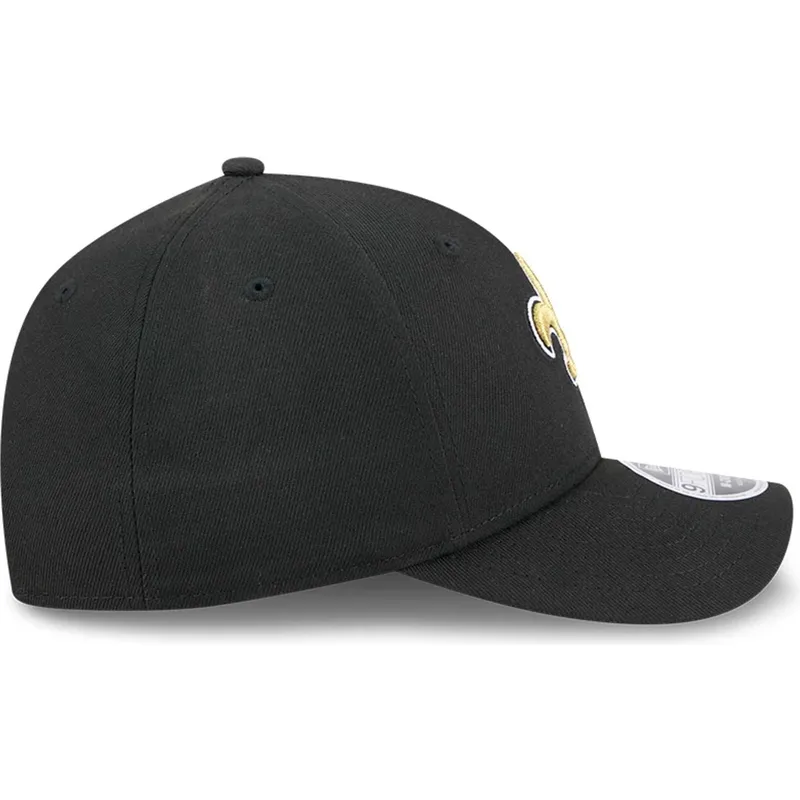 new-era-curved-brim-9forty-m-crown-team-new-orleans-saints-nfl-black-snapback-cap