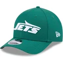 grune-gebogene-snapback-kappe-9forty-m-crown-team-der-new-york-jets-nfl-von-new-era
