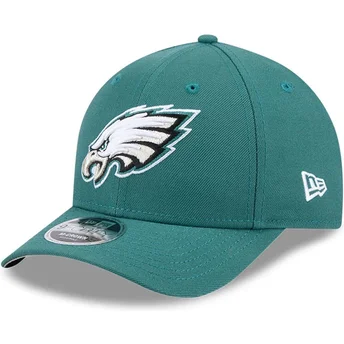 Gorra curva verde snapback 9FORTY M-Crown Team de Philadelphia Eagles NFL de New Era