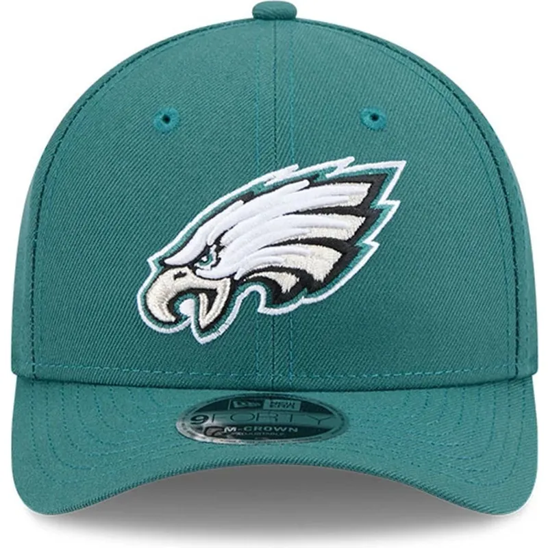 new-era-curved-brim-9forty-m-crown-team-philadelphia-eagles-nfl-green-snapback-cap
