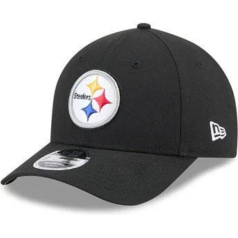 Gorra curva negra snapback 9FORTY M-Crown Team de Pittsburgh Steelers NFL de New Era