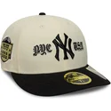 beige-och-svart-bojd-keps-justerbar-59fifty-low-profile-precurved-coops-fran-new-york-yankees-mlb-av-new-era