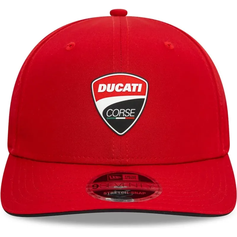 gorra-curva-roja-snapback-9seventy-stretch-snap-core-de-ducati-motor-motogp-de-new-era