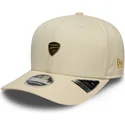 beige-gebogene-snapback-kappe-9seventy-stretch-snap-seasonal-von-ducati-motor-motogp-von-new-era