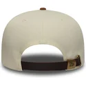 bojd-beige-och-brun-justerbar-keps-9fifty-a-frame-suede-visor-los-angeles-dodgers-mlb-fran-new-era