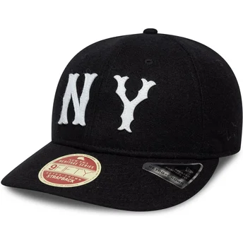 New Era Curved Brim 9FIFTY Retro Crown Heritage Series New York Highlanders MLB Black Adjustable Cap