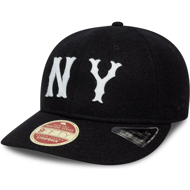 new-era-curved-brim-9fifty-retro-crown-heritage-series-new-york-highlanders-mlb-black-adjustable-cap