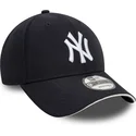 new-era-curved-brim-9forty-microfibre-new-york-yankees-mlb-navy-blue-adjustable-cap