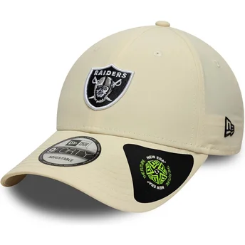 Sapkák ívelt bézs állítható pánt 9FORTY Recycled Midi Las Vegas Raiders NFL New Era