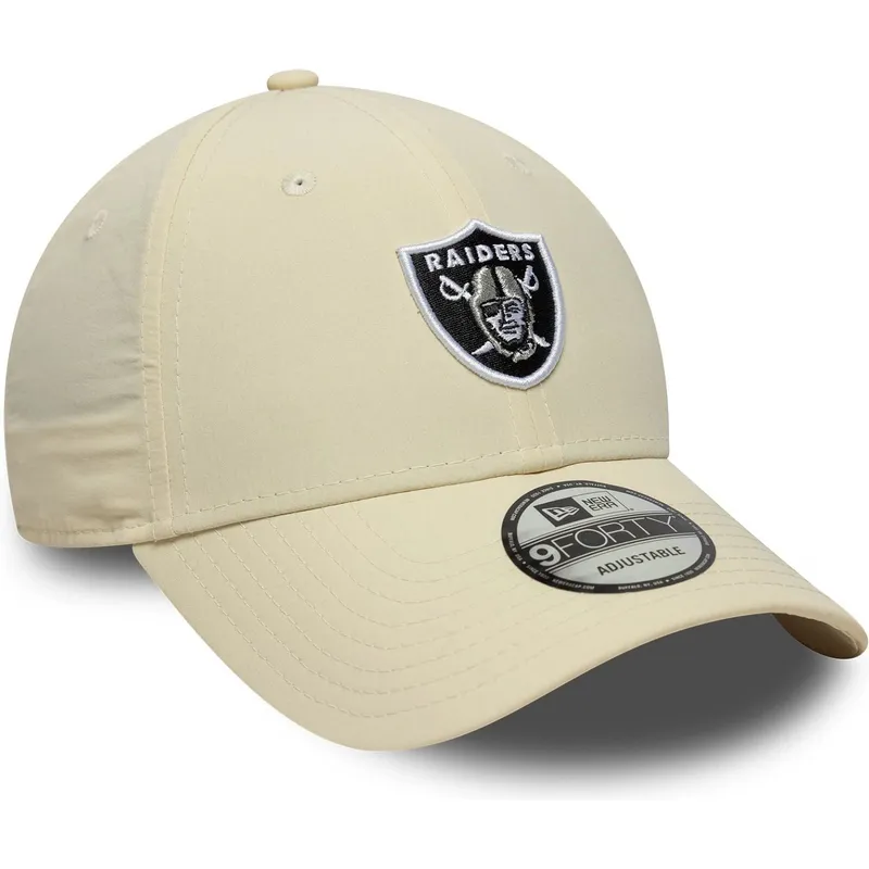 bojd-beige-justerbar-keps-9forty-recycled-midi-fran-las-vegas-raiders-nfl-av-new-era