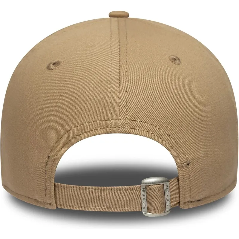 brun-bojd-justerbar-keps-med-brunt-9forty-outline-logotyp-fran-los-angeles-dodgers-mlb-av-new-era