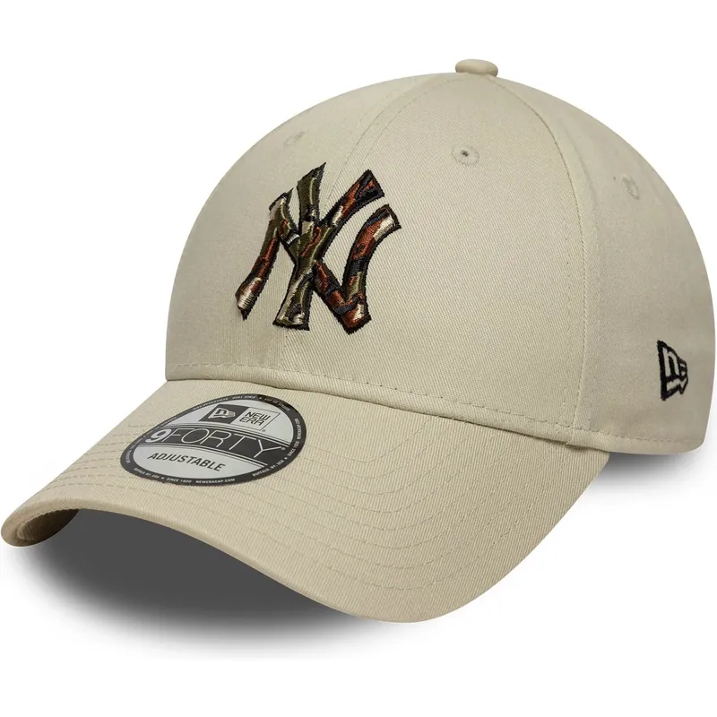 gorra-curva-beige-ajustable-9forty-camo-infill-de-new-york-yankees-mlb-de-new-era