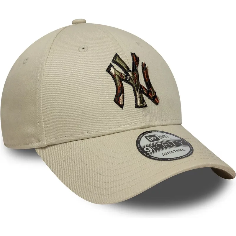 gorra-curva-beige-ajustable-9forty-camo-infill-de-new-york-yankees-mlb-de-new-era
