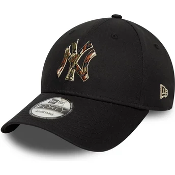 Sapkák ívelt fekete állítható 9FORTY Camo Infill New York Yankees MLB New Era