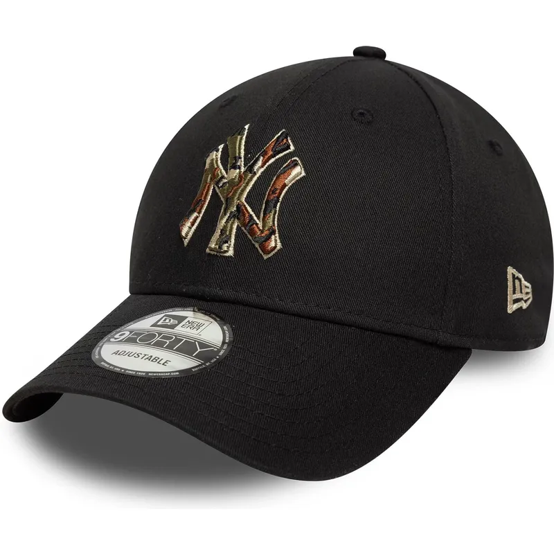 new-era-curved-brim-9forty-camo-infill-new-york-yankees-mlb-black-adjustable-cap
