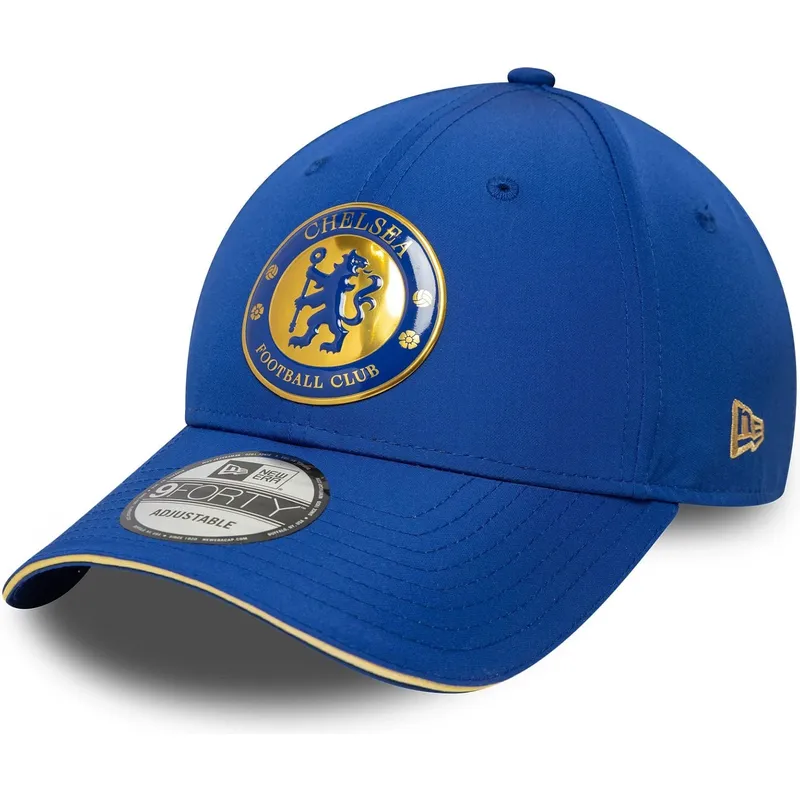 blaue-verstellbare-curved-cap-9forty-retro-des-chelsea-football-club-premier-league-von-new-era