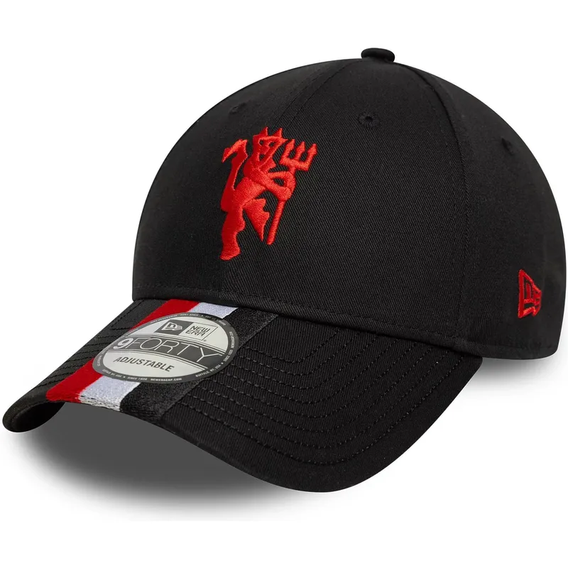 sapkak-ivelt-fekete-allithato-9forty-stripe-manchester-united-football-club-premier-league-new-era sapkak-ivelt-fekete-allithato-9forty-stripe-manchester-united-football-club-premier-league-new-era