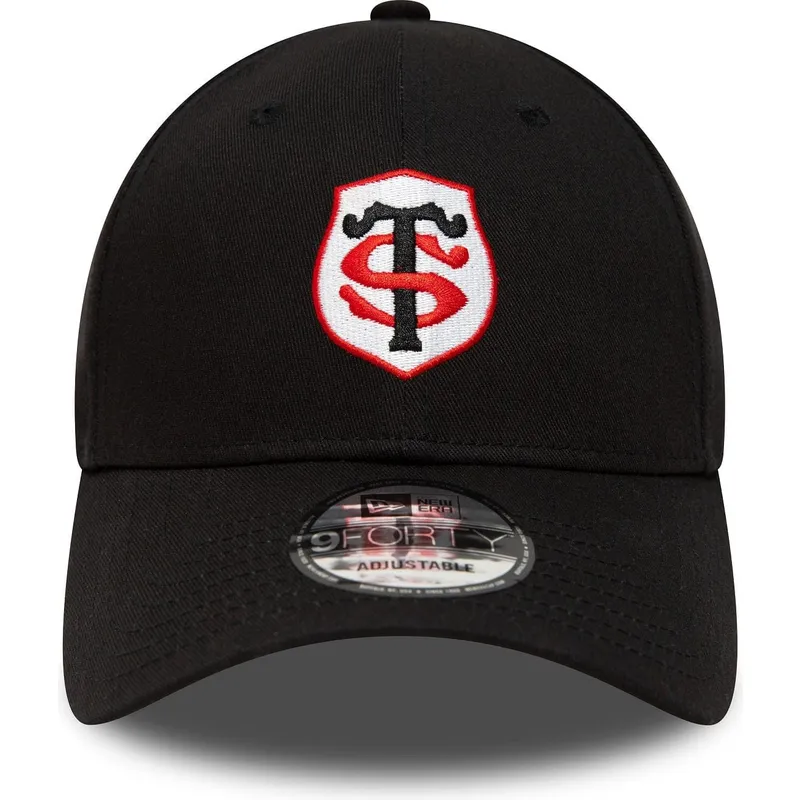 schwarze-verstellbare-curved-cap-9forty-team-logo-von-stade-toulousain-top-14-von-new-era