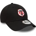 schwarze-verstellbare-curved-cap-9forty-team-logo-von-stade-toulousain-top-14-von-new-era