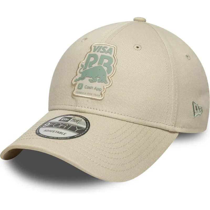 gorra-curva-beige-ajustable-9forty-seasonal-de-racing-bulls-f1-team-formula-1-de-new-era