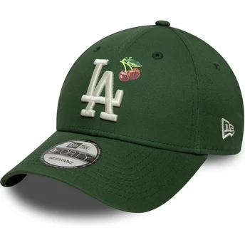 Gorra curva verde ajustable 9FORTY Fruit Icon de Los Angeles Dodgers MLB de New Era
