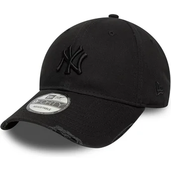 Cap ívelt черен регулируема лента 9FORTY Wash Distress New York Yankees MLB New Era